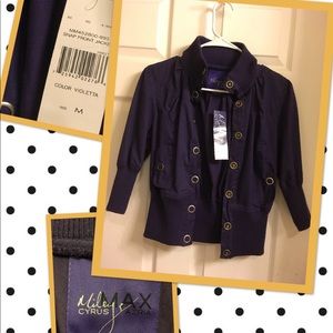 NWT Miley Cyrus 3/4 sleeve button up